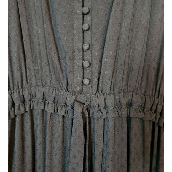 Paige Paradis Small Black Maxi Dress with Tiered Ruffles - Picture 4 of 7